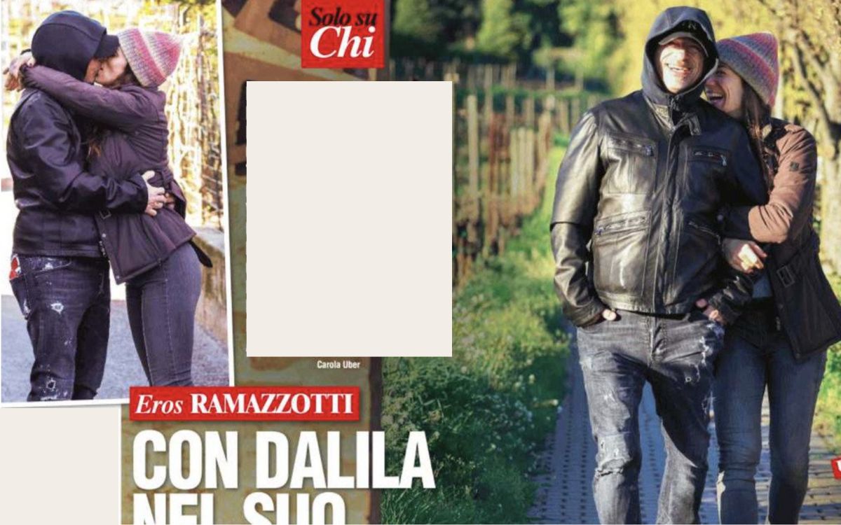 Eros Ramazzotti E La Fidanzata Dalila Gelsomino Nonno In Vacanza