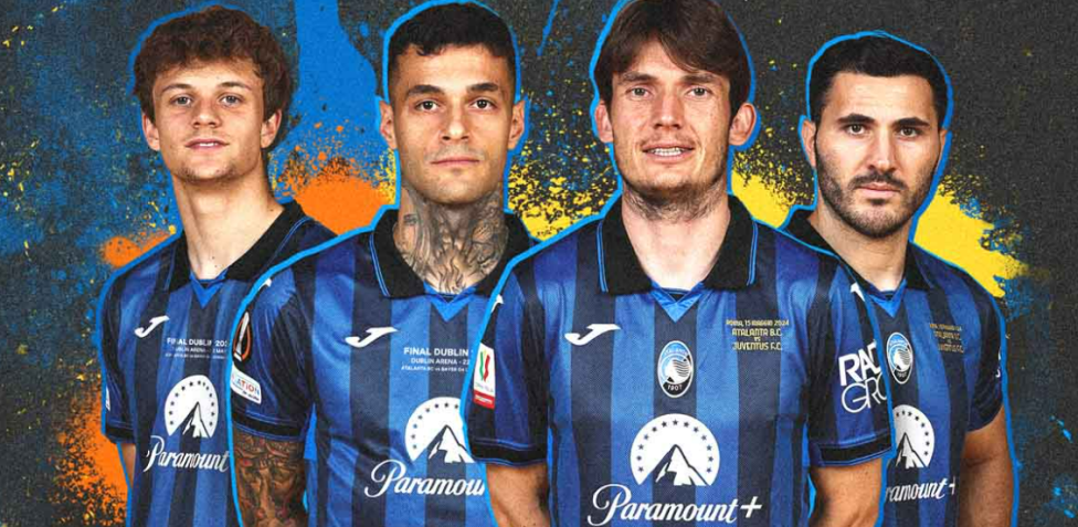 Atalanta Paramount sulle maglie per le finali di Coppa Italia e di Europa League Gazzetta