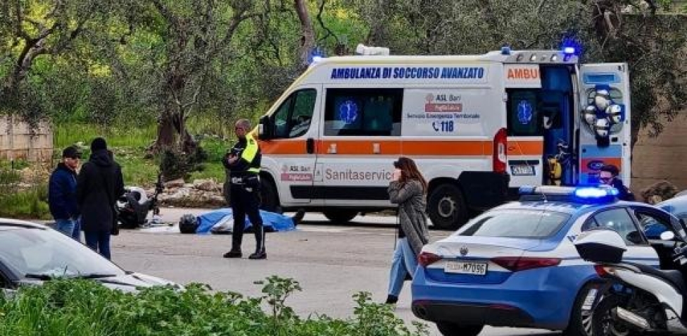 Incidente moto Bari: morto poliziotto dopo scontro con auto Questura |  Gazzetta.it