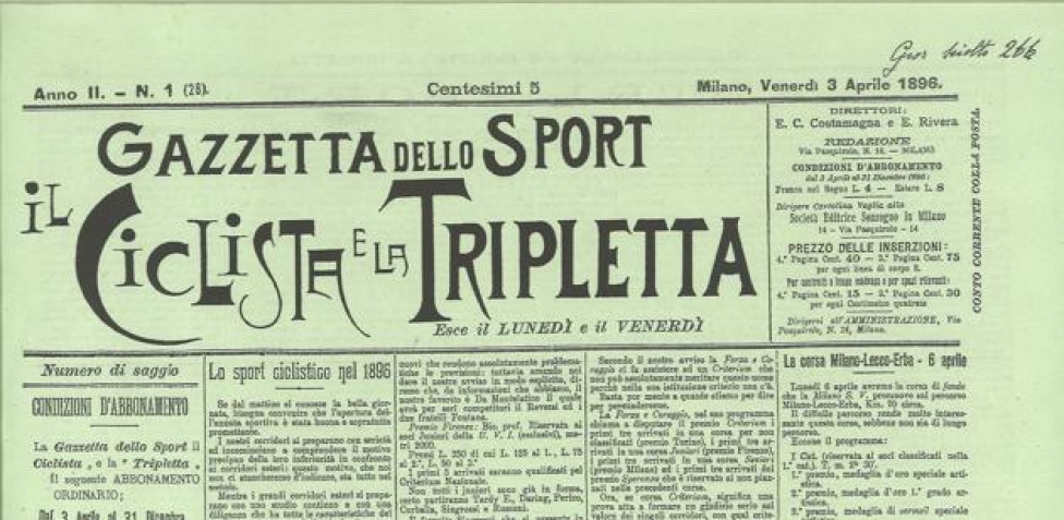 Così il Ciclista e la Tripletta concepirono la Gazzetta