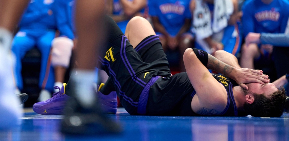 Lakers, doppia batosta: -43 contro Okc e Doncic si infortuna. San Antonio vola anche senza Wemby