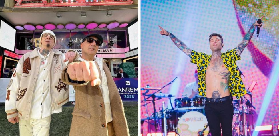 Gli Articolo 31 portano all'Ariston un medley dei loro successi grazie al  duetto con Fedez - Whoopsee