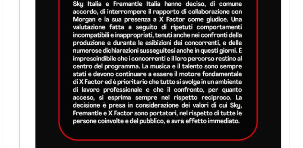 Bugo commenta il caso X Factor con una risata. Morgan: Niente