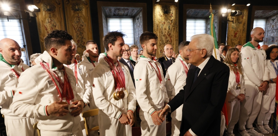 I sei alfieri azzurri hanno restituito il tricolore a Mattarella: "Si è avverato il nostro sogno"