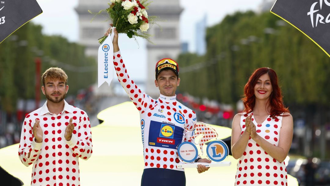 Tour de France 2023 - 110th Edition - 21th stage Saint Quentin en Yvelines - Paris Champs Elysees 115,5 km - 23/07/2023 - Giulio Ciccone (ITA - Lidl - Trek) - photo POOL Etienne Garnier/SprintCyclingAgency©2023