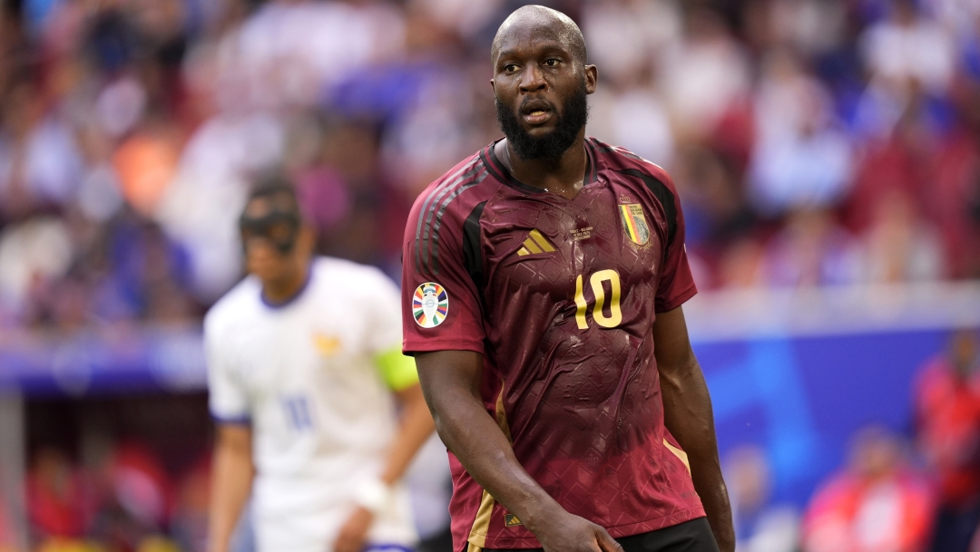 Belgium's Romelu Lukaku disappointment a the end of the Euro 2024 round of 16 soccer match between France and Belgium at the Esprit Arena - Dusseldorf, Germany - Monday 1, July, 2024. Sport - Soccer. (Photo by Fabio Ferrari/LaPresse)