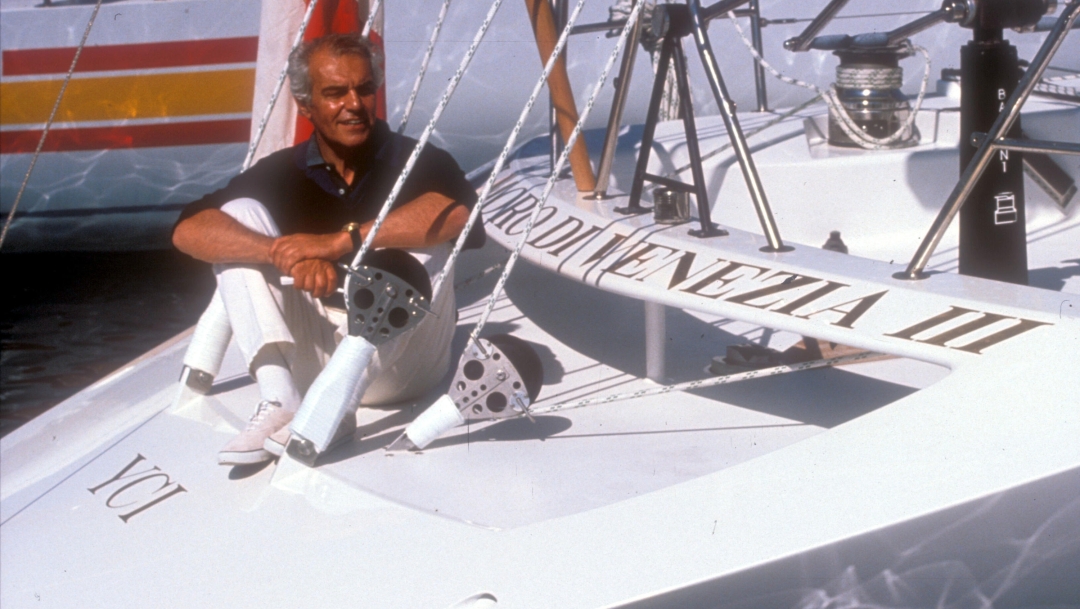 1992 Raul Gardini sul Moro di Venezia III. ANSA ARCHIVIO