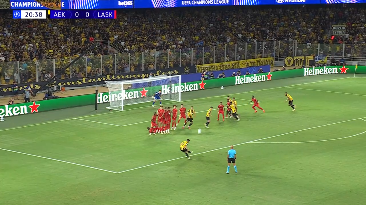 aek lask che punizione dell ex cagliari marin guarda gli highlights da Video.gazzetta.it aek lask che punizione dell ex cagliari marin guarda gli highlights