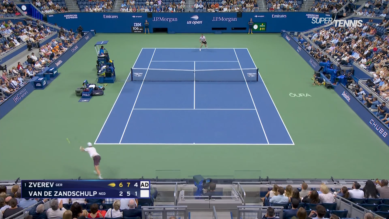 us open zverev van de zandschulp il servizio del tedesco 232 imprendibile