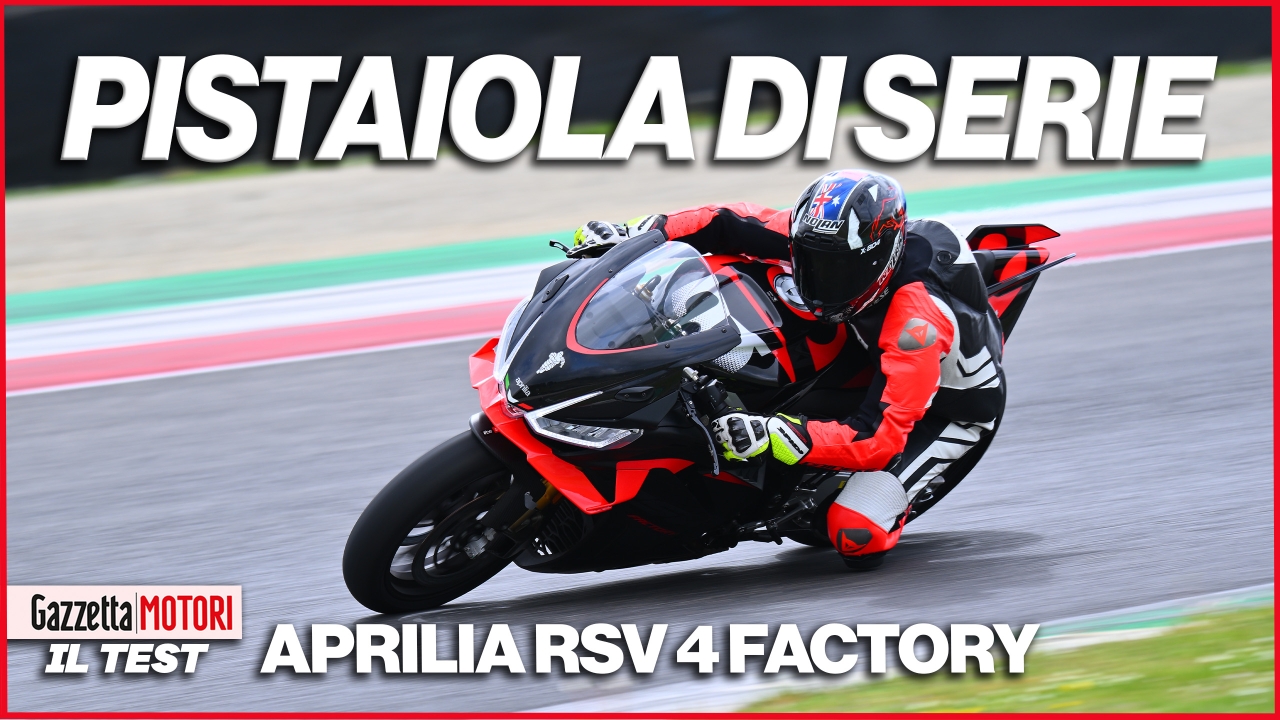 Aprilia RSV4 Factory al Mugello: il video della nostra prova in pista