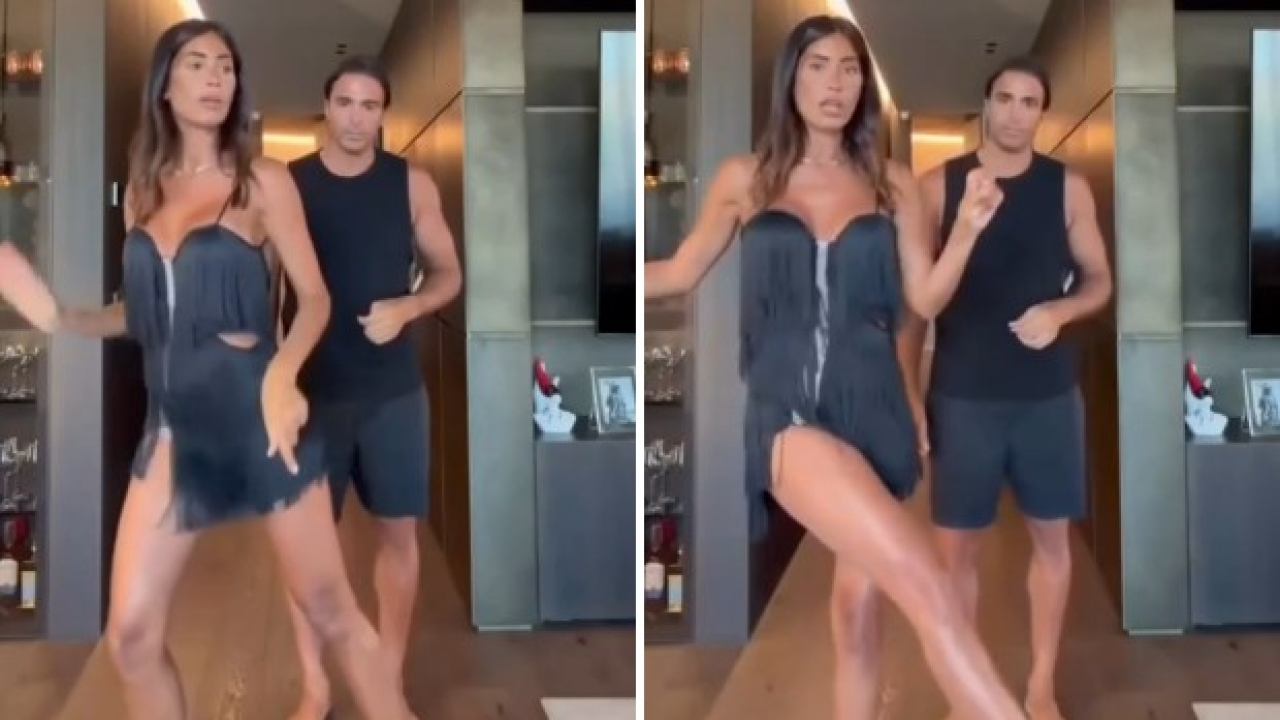 Federica Nargi prova a insegnare il balletto a Matri, ma il risultato è terribile!