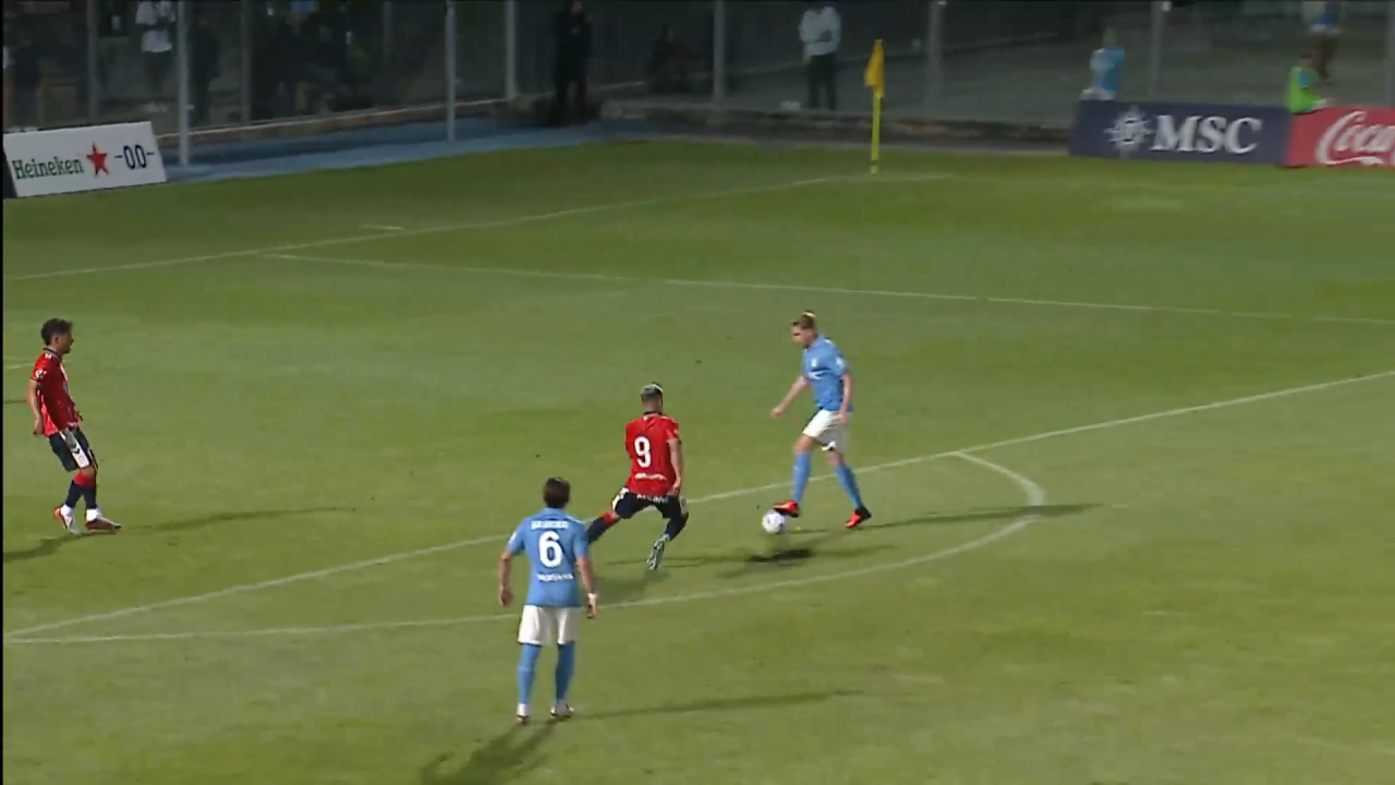 Napoli-Celta Vigo 1-1, highlights: Di Lorenzo gol, De Bruyne pasticcia