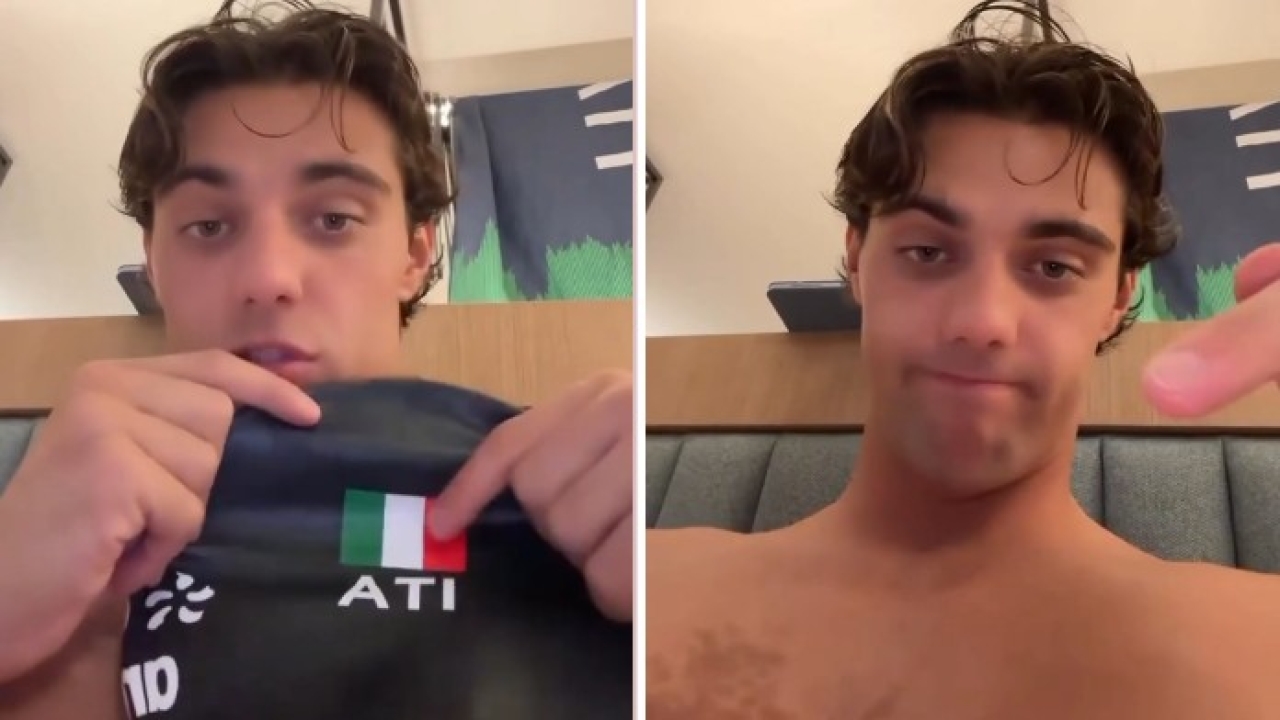 Ceccon e il tricolore sbagliato sulla cuffia: "Ma non dovrebbe essere al contrario?"