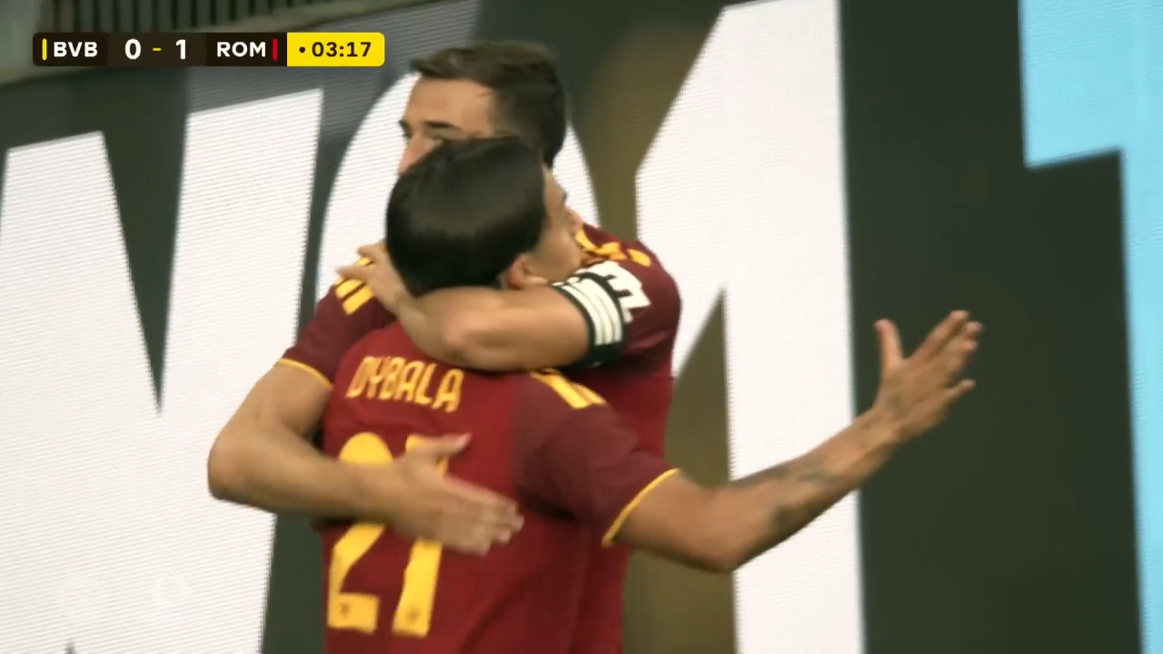 Dybala, che estate! Gol e assist in Dortmund-Roma 2-2, gli highlights