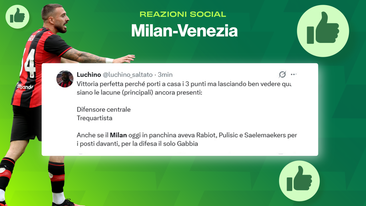 milan tifosi d accordo dopo il venezia ecco cosa serve dal mercato da Video.gazzetta.it milan tifosi d accordo dopo il venezia ecco cosa serve dal mercato