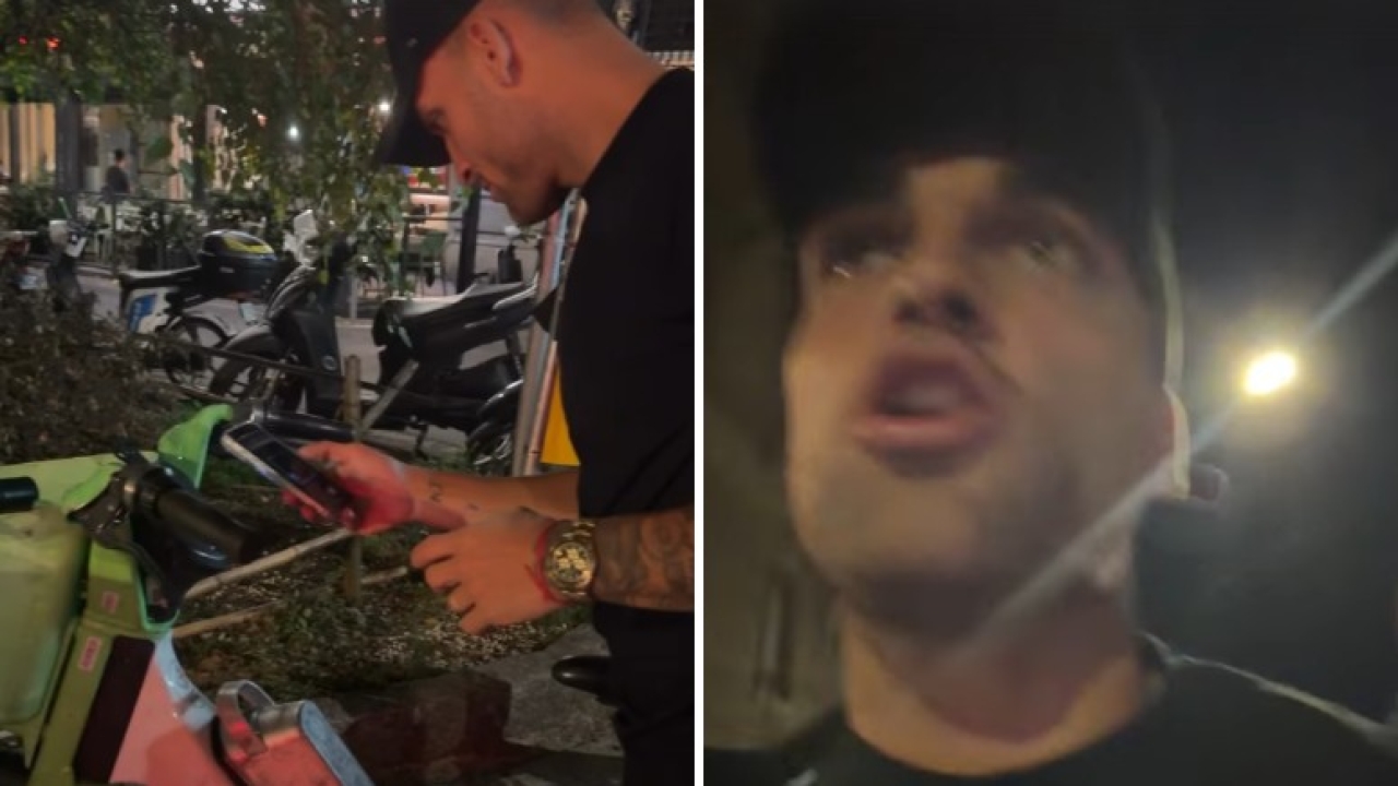woh ooh l urlo di lautaro in giro per milano sulla bici a noleggio da Video.gazzetta.it woh ooh l urlo di lautaro in giro per milano sulla bici a noleggio