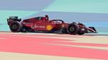 La Ferrari di Leclerc in azione nei test in Bahrain