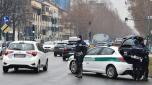 Controlli della polizia municipale a Torino