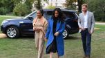 (FILES) Meghan, Duchess of Sussex (C) arrives with her mother, Doria Ragland (L) and Britain's Prince Harry, Duke of Sussex to host an event to mark the launch of a cookbook with  recipes from a group of women affected by the Grenfell Tower fire at Kensington Palace in London on September 20, 2018. Prince Harry and wife Meghan Markle were involved in a "near catastrophic car chase" involving paparazzi in New York, a spokesperson for the couple said on May 17, 2023. The incident happened the night of May 16, after Harry and Meghan attended an awards ceremony in New York City. Meghan's mother Doria Ragland was with them in the vehicle, the spokesperson said in a statement emailed to AFP. (Photo by Ben STANSALL / POOL / AFP)