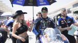 AUSTIN, TEXAS - APRIL 15: Franco Morbidelli of Italy and Monster Energy Yamaha MotoGP Team prepares to start on the grid during the MotoGP Of The Americas - Sprint on April 15, 2023 in Austin, Texas.   Mirco Lazzari gp/Getty Images/AFP (Photo by Mirco Lazzari gp / GETTY IMAGES NORTH AMERICA / Getty Images via AFP)