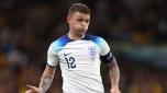LONDON, ENGLAND - OCTOBER 13: Kieran Trippier of England controls the ball during the international friendly match between England and Australia at Wembley Stadium on October 13, 2023 in London, England. (Photo by Ryan Pierse/Getty Images)