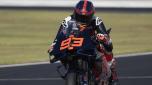 VALENCIA, SPAIN - NOVEMBER 28: Marc Marquez of Spain and Gresini Racing MotoGP heads down a straight during the MotoGP Test in Valencia at Ricardo Tormo Circuit on November 28, 2023 in Valencia, Spain. (Photo by Mirco Lazzari gp/Getty Images)