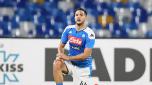 NAPLES, ITALY - SEPTEMBER 25: Kostantinos Manolas of SSC Napoli during the Serie A match between SSC Napoli and Cagliari Calcio at Stadio San Paolo on September 25, 2019 in Naples, Italy. (Photo by Francesco Pecoraro/Getty Images)