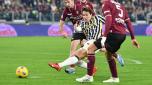 Juventus' Federico Chiesa in action during the round of 16 of the Coppa Italia soccer match Juventus FC vs US Salernitana at the Allianz Stadium in Turin, Italy, 04 January 2024. ANSA/ALESSANDRO DI MARCO