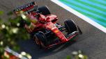 BAHRAIN, BAHRAIN - FEBRUARY 23: Charles Leclerc of Monaco driving the (16) Ferrari SF-24 on track during day three of F1 Testing at Bahrain International Circuit on February 23, 2024 in Bahrain, Bahrain. (Photo by Mark Thompson/Getty Images)