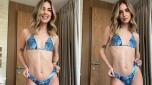 Chiara Ferragni a Dubai in bikini denim