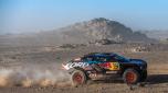 epa11807205 Swedish driver Mattias Ekstrom and Swedish co-driver Emil Bergkvist drive their Ford Raptor for Ford M-Sport during the second stage of the 2025 Dakar Rally, in Bisha, Saudi Arabia, 05 January 2025.  EPA/Gerard Laurenssen