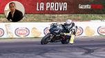 La video prova della moto elettrica carenata italiana con il kit che rende la stradale una moto da competizione