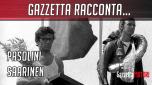 Fu uno dei più tragici incidenti della storia del motociclismo, quando a Monza Jarno Saarinen e Renzo Pasolini persero la vita a Monza il 20 maggio del 1973. Li ricordiamo qui con  Mario Lega e Pier Francesco Pileri per Gazzetta Racconta
