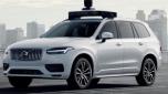 Il Suv Volvo XC90 equipaggiato con le ultime tecnologie di guida autonoma sviluppate da Uber