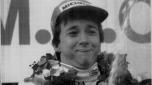 Freddie Spencer festeggia la vittoria del GP di Francia 1983. Afp
