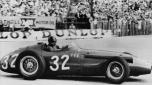 Juan Manuel Fangio in azione sulla Maserati 250F nel GP di Monaco del 1957. Getty