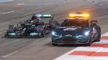 Mercedes Hamilton Safety Car Abu Dhabi 2021