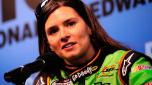 DAYTONA BEACH, FL - DECEMBER 18: Danica Patrick driver of the #88 JR Motorsports Chevorlet speaks to the media during ARCA testing at Daytona International Speedway on December 18, 2009 in Daytona Beach, Florida.   Sam Greenwood/Getty Images/AFP== FOR NEWSPAPERS, INTERNET, TELCOS & TELEVISION USE ONLY ==
