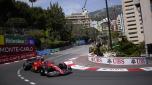 Ferrari driver Carlos Sainz of Spain steers his car during the third free practice at the Monaco racetrack, in Monaco, Saturday, May 28, 2022. The Formula one race will be held on Sunday. (AP Photo/Daniel Cole)