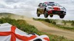 Ogierin occasione del Rally Italia Sardegna vinto nel 2021.Toyota Gazoo Racing