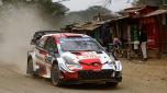 L'auto di Rovanpera in occasione del Safari Rally Kenya 2021. Toyota Gazoo Racing