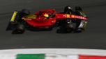 Charles Leclerc in azione a Monza con la Ferrari. GETTY