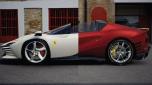 Lo strano ibrido di Ferrari postato da Ibrahimovic (foto @iamzlatanibrahimovic)