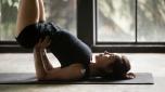 Viparita-karani o mezza candela posizione yoga antistress