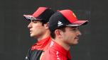 Carlos Sainz e Charles Leclerc, anche nel 2023 coppia Ferrari. AFP