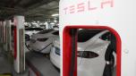 Un supercharger Tesla a Seul Epa