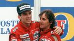 Ayrton Senna e Alain Prost, una delle rivalità più feroci della F1. AFP