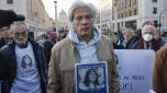 Pietro Orlandi, the brother of Emanuela Orlandi, a teenager who disappeared in 1983, takes part in a sit in with supporters, family and friends near the Saint Peter's square (Vatican City) in Rome, Italy, 14 January 2023. ANSA/FABIO FRUSTACI