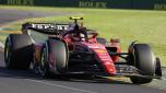 Ferrari driver Carlos Sainz of Spain races through a corner during the Australian Formula One Grand Prix at Albert Park in Melbourne, Sunday, April 2, 2023. (AP Photo/Asanka Brendon Ratnayake)