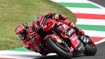 Italian rider Francesco Bagnaia of Ducati Lenovo Team in action during the free practice session of the Motorcycling Grand Prix of Italy at the Mugello circuit in Scarperia, central Italy, 9 June 2023. ANSA/CLAUDIO GIOVANNINI
